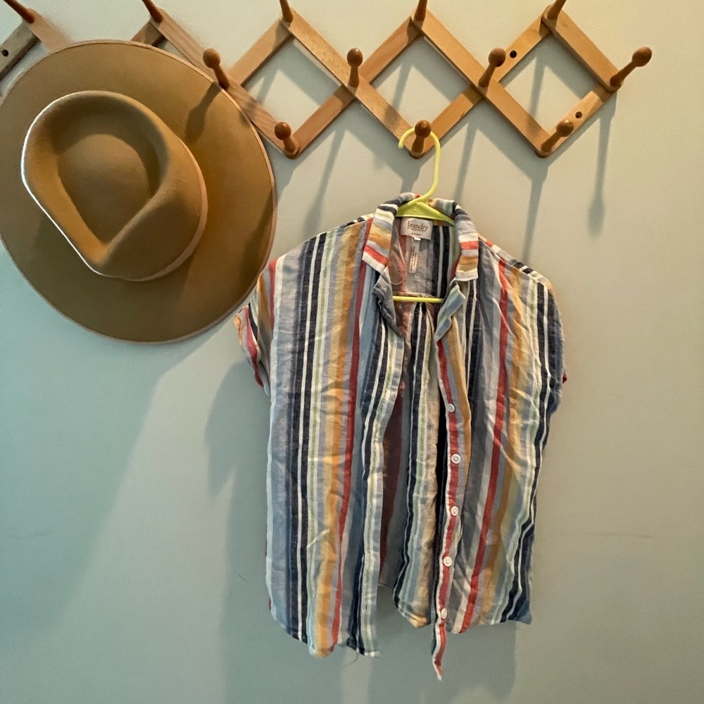 Striped button shirt